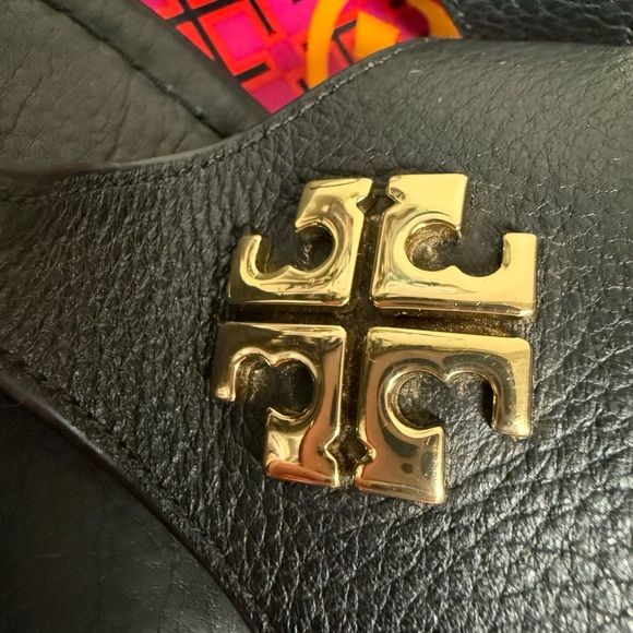 Tory Burch Black Leather Sandals - Picture 2 of 6
